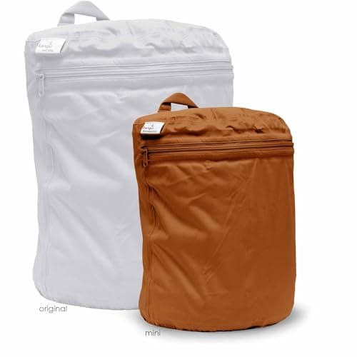 Kanga Care Wet Bag MINI Seam Sealed Waterproof 3D Dimensional for Baby Cloth Diapers, Travel, Beach, Pool, Gym, Swim | Copper