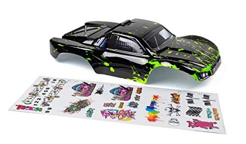 Custom Body Muddy Green Over Black Compatible for 1/10 Slash RC Car Truck Shell Cover fits on All Slash Versions (Truck not Included)