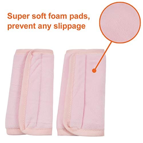 COOLBEBE Car Seat Straps Shoulder Pads for Baby Kids, Super Soft Seat Belt Covers for All Car Seats/Pushchair/Stroller/High Chair — view 3