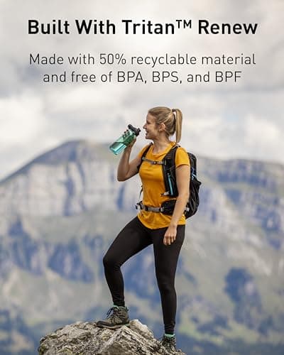 CamelBak Chute Mag Water Bottle with Magnetic Leak‑Resistant Cap, Lightweight Tritan Design for Everyday Hydration, 25oz, Oxford — view 2