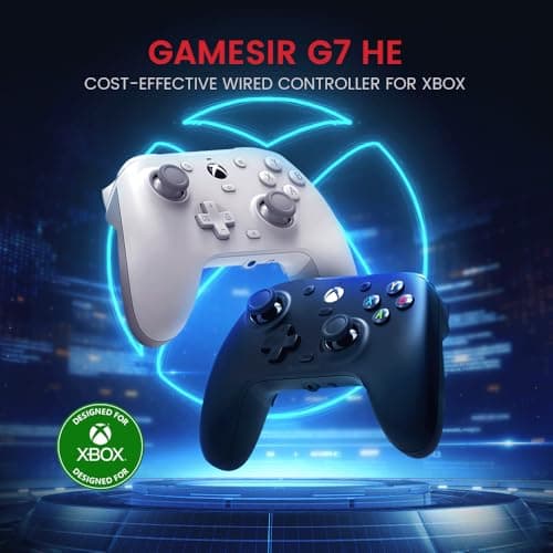 GameSir G7 HE Wired Xbox Controller, Officially licensed Controller for Xbox Series X|S, Xbox One, Windows 10|11, PC, Video Game Controller with Hall Effect Sticks
