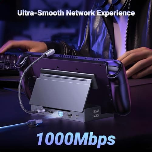 UGREEN Steam Deck Dock 9-in-1 USB C Docking Station Foldable Stand — view 5