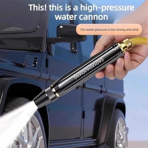 High-Pressure Car Washing Water Nozzle, Garden Hose Sprayer with Booster Nozzle and 3 Adjustable Spray Patterns for Car Washing, Lawn Watering, Plant Care and Outdoor Cleaning (3PCS)
