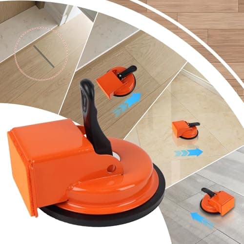 Heavy Duty Floor Gap Fixer Tool, Plank Grabber with Suction Cup, Anti-Scratch Flooring Gap Repair Tool for Laminate, Vinyl, Hardwood (Hammer Not Included)
