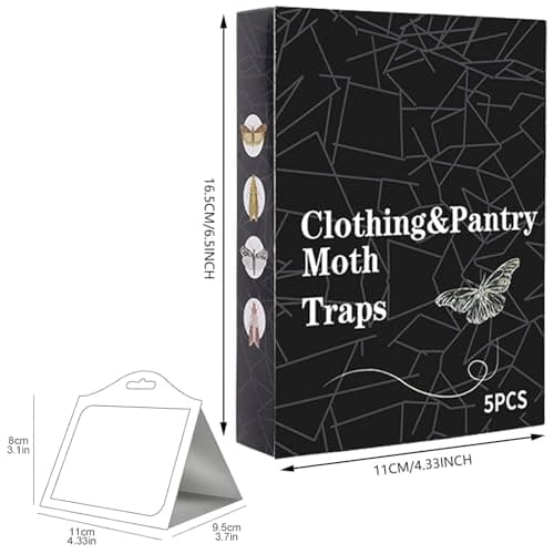 10 Packs Moth Traps for Clothing and Pantry,with Pheromones,More Effective Moth Traps Pantry,Placed in Kitchen,Closet,Cabinet,Storage Rooms,Cupboard