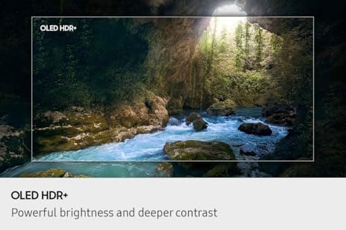 SAMSUNG 55-Inch OLED S90F 4K Smart TV, AI Gen 3 Processor, HDR+, 144Hz, Laser Slim Design, Q-Symphony, AI Game Mode, Game Hub, FreeSync Premium Pro - [QN55S90FAEXZC] [Canada] (2025)