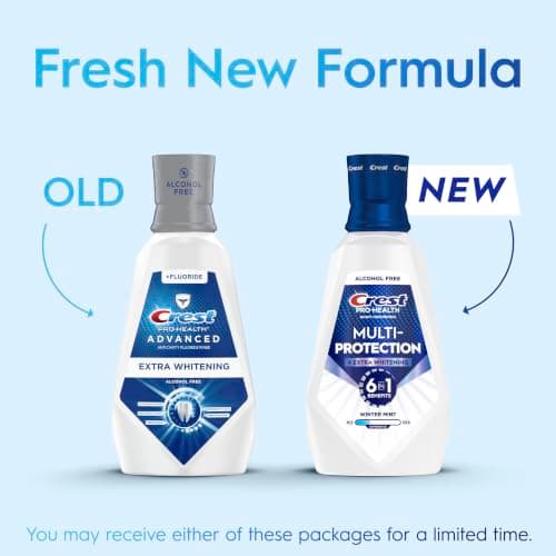 Crest Pro-Health Advanced Mouthwash, Alcohol Free, Extra Whitening, Energizing Mint Flavor, 946 mL (32 fl oz)