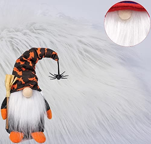 Shaggy Plush Faux Fur Fabric Precut Strips Fluffy Fuzzy Craft Fur for Gnomes Beard Hair Cosplay Costume Dwarf Decoration (White, 2x60 inch) — view 3