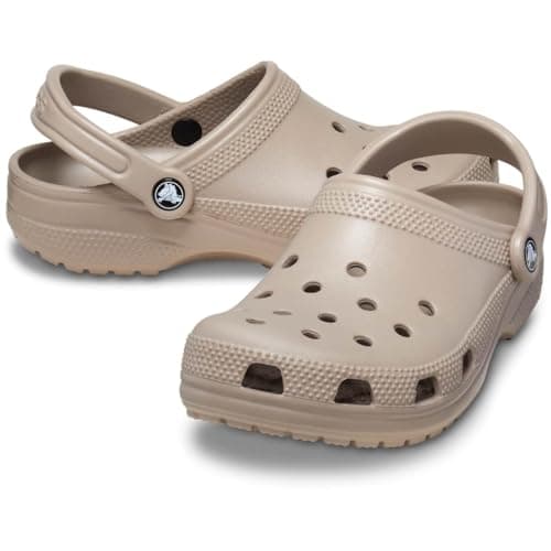 Crocs Unisex-Adult Classic Clog, Clogs for Women and Men, Taupe, 10 Women/8 Men — view 2
