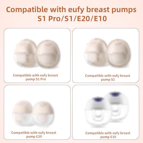 10pcs Breast Pump Spout Cap for Eufy, BPA-Free Silicone Wearable Breast Pump Spout Cover Replacement Parts Compatible with Eufy E10/E20/S1/S1 Pro
