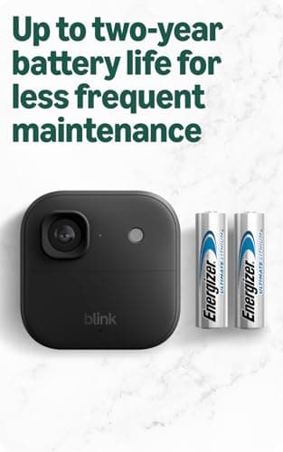 Blink Outdoor 2K+ (newest model) — Wireless smart security camera, 2K video resolution, enhanced audio, two-year battery. Sync Module Core included — 1 camera system (Black) — view 5