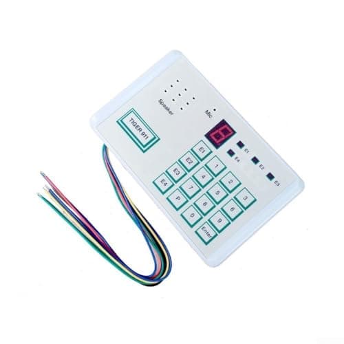 HanOaki Telephone PSTN Auto Dialer for Alarm Systems with Voice Message Playback, 4 Number Storage, 20-Second Recording, Password Stop Function, Power Outage Memory Retention, White Plastic Housing