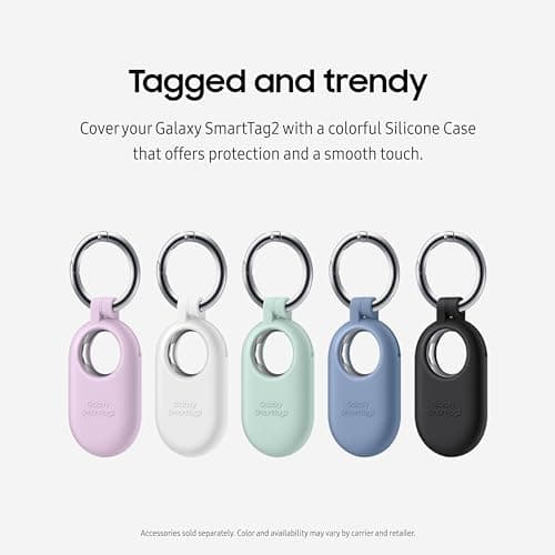 Samsung Galaxy SmartTag2, Bluetooth Tracker, Smart Tag GPS Locator Tracking Device, Item Finder for Keys, Wallet, Luggage, Pets, Use w/ Phones and Tablets Android 11 or Later, 2023, 1 Pack, Black — view 3