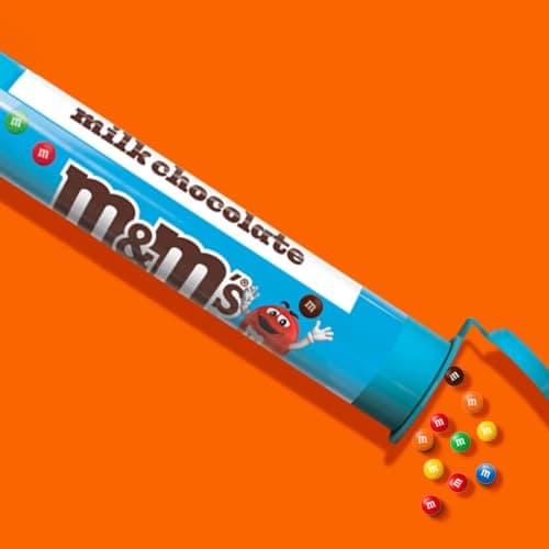 M&M'S Milk Chocolate MINIS Size Candy 1.77-Ounce Tube 24-Count — view 3