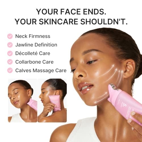 medicube PDRN Collagen Gua Sha Neck Wrinkle Cream | Built-In Gua Sha Massager with Volufiline 5% | Firming, Contour Care for the Look of Fine Lines, Jawline, Neck, Décolleté | Korean Skincare, 3.17 oz — view 4
