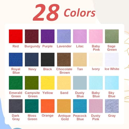 XSEINO Gray Large Felt Fabric 108" X 36 "(3 Square Yards), 1.4 mm Thick Soft Felt Fabric Sheet for Crafts, Gray Series Colors Soft Nonwoven Fabric, Fit for Decoration, Sewing, DIY Crafts — view 2