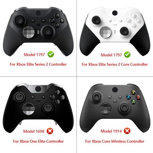 eXtremeRate The Great Wave Patterned Faceplate Cover, Soft Touch Front Housing Shell Case Replacement Kit for Xbox One Elite Series 2 Controller Model 1797 - Thumbstick Accent Rings Included
