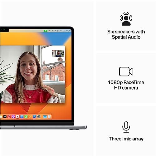2023 Apple MacBook Air with Apple M2 Chip with 8-Core CPU/10-Core GPU (15-inch, 8GB RAM, 256GB SSD Storage) (QWERTY English) Space Gray (Renewed) — view 3