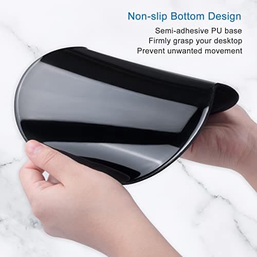 ITNRSIIET Ergonomic Mouse Pad with Gel Wrist Support Small Wrist Rest Smooth Surface Non-Slip PU Base Comfortable Office Supplies Pain Relief, 8.7 x 7.2 inches, Pretty Inspirational Quotes