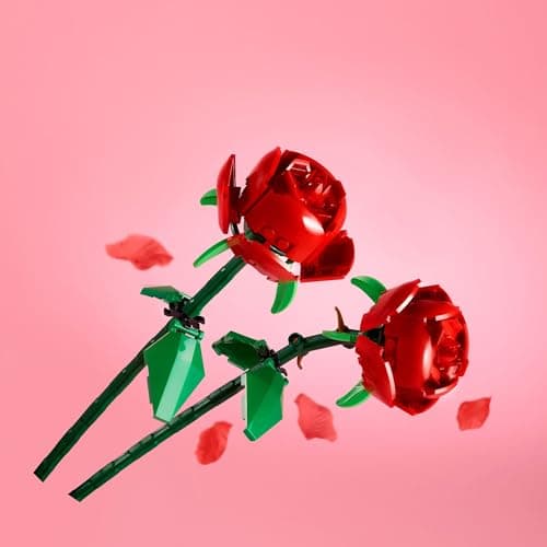 LEGO Roses - Building Toy for Kids, Girls & Boys, Ages 8+ - Artificial, Fake Roses for Home Decor & Display - Gift Idea for Plant & Flower Lovers - 40460 — view 3
