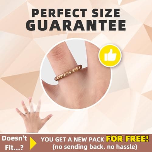 Egnaro Silicone Wedding bands women:2.5mm Wide - 2mm Thick Gold and Silver Rubber Rings with Half Size,4-8 Variety Multipack — view 4