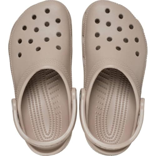 Crocs Unisex-Adult Classic Clog, Clogs for Women and Men, Taupe, 10 Women/8 Men