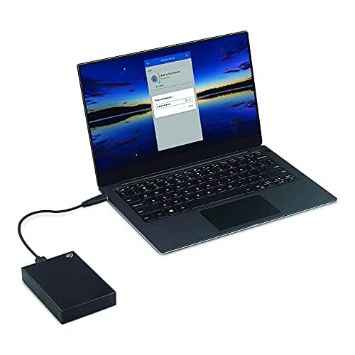 Seagate One Touch, 4TB, Password Activated Hardware encryption, Portable External Hard Drive, Portable External Hard Drive, PC, Notebook & Mac, USB 3.0, Black (STKZ4000400) — view 4