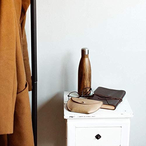 S'well Stainless Steel Water Bottle (Wood Collection Teakwood, 17oz/500ml)