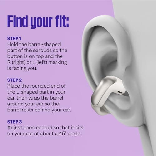 Bose Ultra Open Earbuds - Bluetooth Open Ear Earbuds with OpenAudio for Awareness, Clip-On Design for Comfort, Water Resistant, Up to 48 Hrs of Playtime, Driftwood Sand - Limited Edition Color — view 5