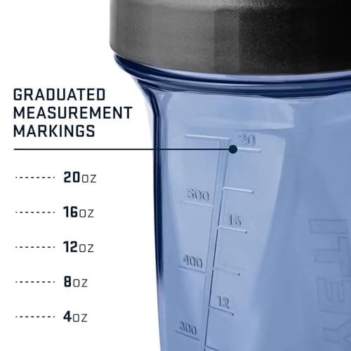 YETI Yonder Helimix Vortex Blender Shaker Bottle Holds up to 27oz | No Blending Ball or Whisk | USA Made | Portable Pre Workout Whey Protein Drink Shaker Cup | Dishwasher Safe, Charcoal — view 3