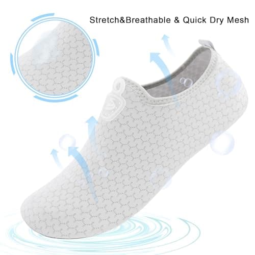 Spesoul Womens Mens Water Shoes Quick Dry Beach Swim Shoes Barefoot Aqua Socks Outdoor Sand Socks for Pool River Diving 9-10 Women/7.5-8 Men — view 2