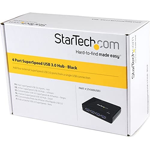 StarTech 4-Port USB-A Hub, 5Gbps, Power Adapter Included (ST4300USB3) — view 3