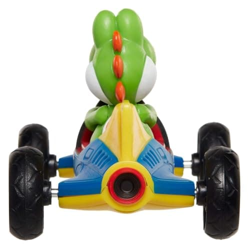 Mario Kart Jakks Nintendo Yoshi in Blue Mach 8 Vehicle 2.5 inch Figure — view 4