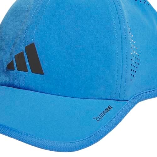 adidas Men's Superlite Hat – Lightweight Moisture-Wicking Cap for Workout and Training, Ray Blue/Black/3, OSFA — view 2