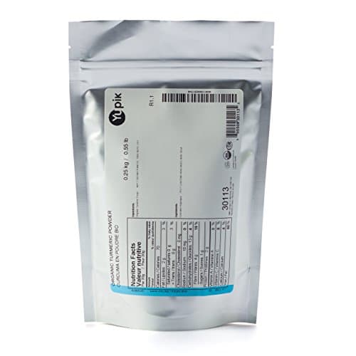 Yupik Organic Turmeric Powder, Curcuma Powder, 250g, Organic, Superfood Spice, Non-GMO, Vegan, Gluten-Free, Kosher, Rich in Curcumin, High in Magnesium & Iron, Good for Smoothies & Baking
