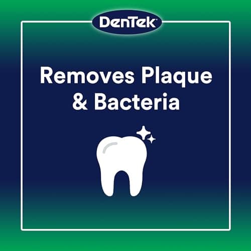 DenTek Advanced Clean Floss Picks with No Break & No Shred Dental Floss, Plaque Remover, 150 Count, Pack of 6 — view 2
