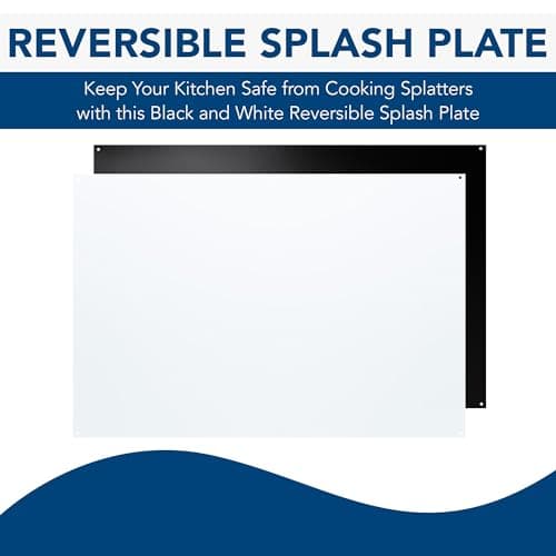 Broan-NuTone, SP300224, Reversible Backsplash Splatter Guard and Cooking Shield, Range Hood Accessories to Keep Kitchen Clean, 30" x 24", Black and White, 1 — view 2
