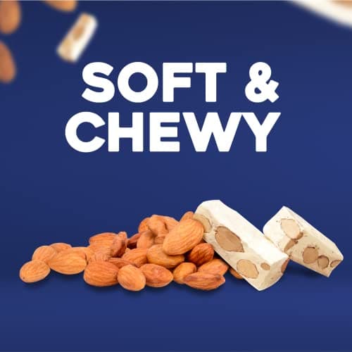Golden Bonbon Italian Soft Almond Nougat Candy, Individually Packed Chewy, Gluten Free Nougat, Full of Almonds, Halal Candy (2.5 Oz, Almond) — view 3
