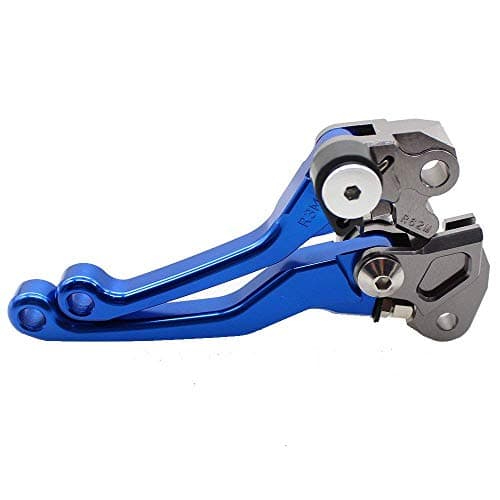 Krace CNC Motorcross Dirt Bike Pivot Brake Clutch Levers Set Fit For Yamaha YZ125/YZ250 YZ426F/450F 2001-2007 w/ 7/8" 22mm Rubber Hand Grips