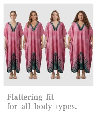 Women Moomoo Dress Long Kaftan Moo Moos Nightgown Muumuu Plus Size Caftan Mumus Not Cotton Hawaiian Clothes Beach Outfit Cheetah Leopard African Dashiki Swimsuit Coverup Swimwear Bathing Suit Cover Up — view 4