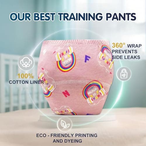 Upairy Training Pants for Boys Girls,Toddler Potty Training Underwear (10PCS,S)