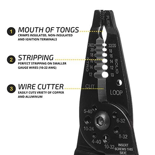 Mr. Pen- Wire Stripper, 8 inch, Wire Cutter, Wire Stripper Crimper — view 2