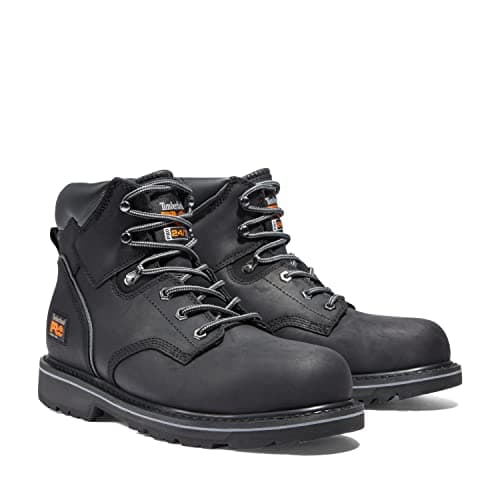 Timberland PRO Men's Pit Boss 6 Inch Steel Safety Toe Industrial Work Boot, Black-2024 New, 8.5