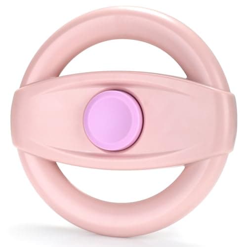 Accmor Stroller Steering Wheel Toy, Simulated Steering Wheel for Stroller Shopping Carts Cart Universal Detachable Pretend Driving Funny Toy Attachment