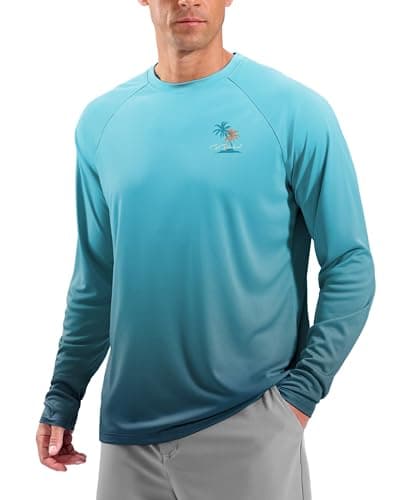 Men's Sun Protection Shirts UPF 50+ Rash Guard for Men Swim Long Sleeve Hiking Fishing Athletic Workout Shirt
