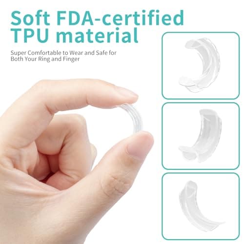 Ottemax Ring Sizers for Loose Rings - 12Pack, 12 Sizes, Ring Guards for Women& Men Loose Rings, Invisible Resizer Design for Spacers & Tighteners, Fits Bands Width to 1mm-8mm — view 4