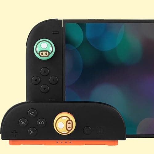 TIKOdirect Thumb Grip Caps for Nintendo Switch 2 / Switch 2 Pro Controller, 4PCS Kawaii Cute Joystick Cap Grip Soft Silicone Joycon Button Cover Switch 2 Accessories, Red — view 4