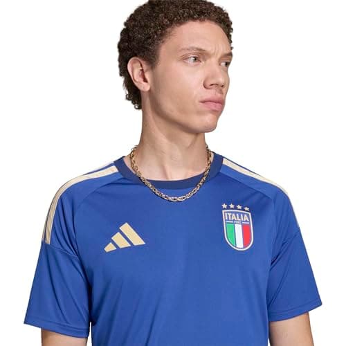 adidas Men's Italy 2026 Home Fan Jersey, Bold Blue, Medium — view 3