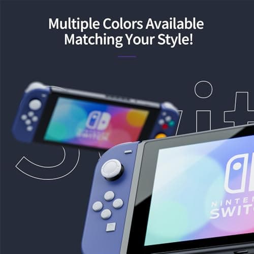 Tideal Set of Replacement Controller for Nintendo Switch - Compatible with Nintendo Switch (1) / OLED/Lite - Dual Vibration/Motion Control / 6-Axis Gyro (Purple)
