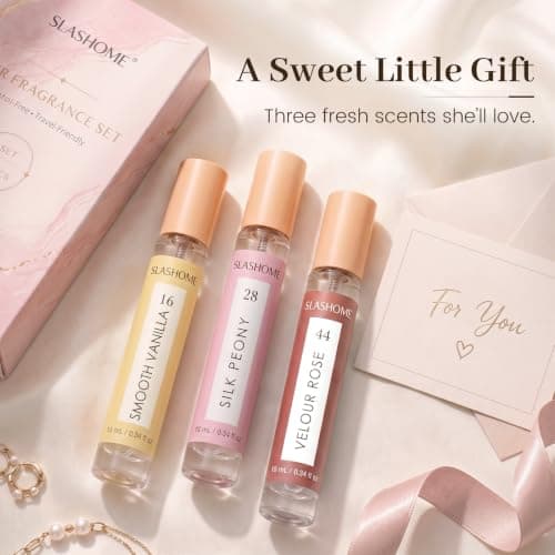 slashome Hair Perfume Set for Women, 3x10mL Alcohol-Free Hair & Body Mist — view 2